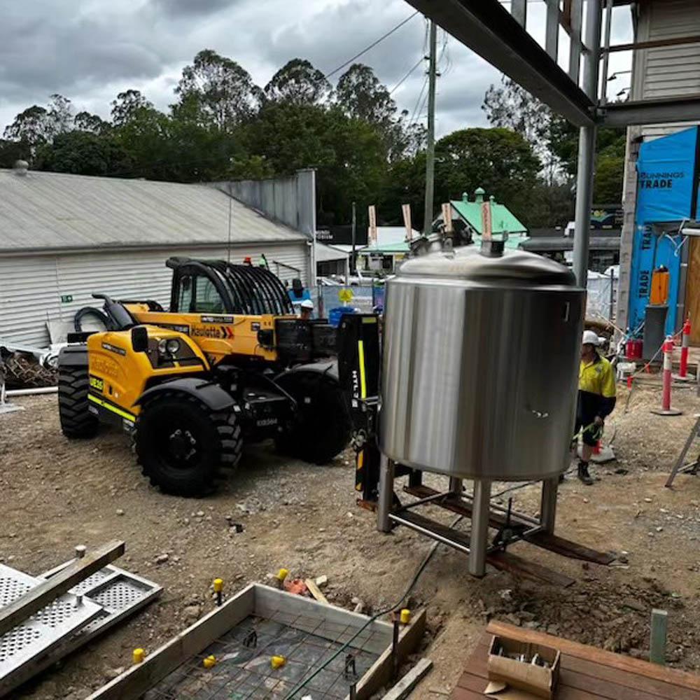 brewing equipment installation